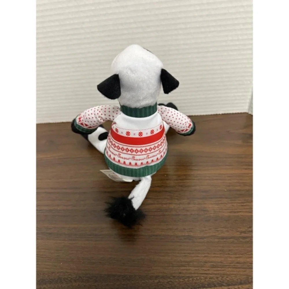 Chick-fil-A Plush Cow Stuffed Animal Toy Eat Mor‎ Chikin Holiday Sweater 9